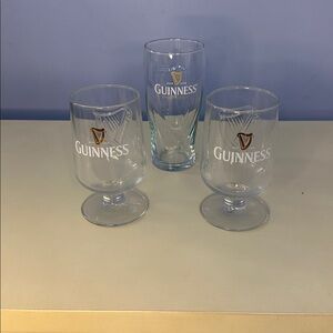 Guinness Clear Glass Set
